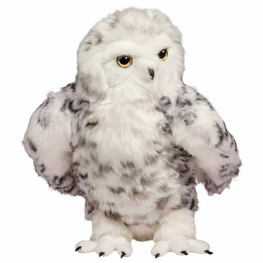 Douglas Cuddle Toys Shimmer Snowy Owl with Jointed Head #3835 Stuffed Animal Toy