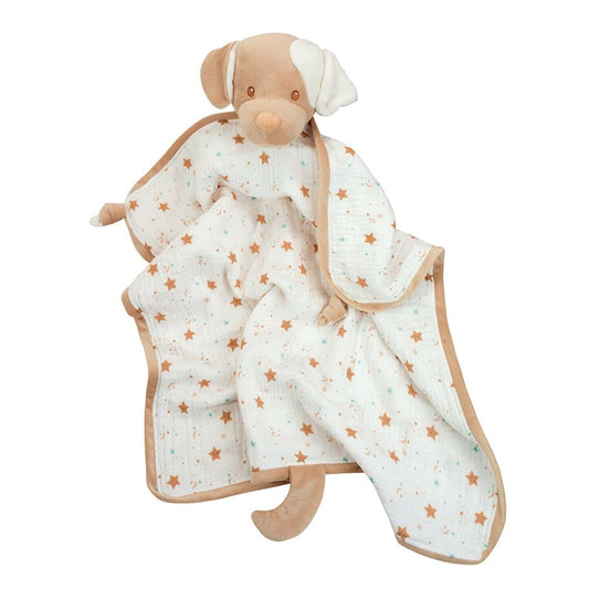 Douglas Cuddle Toys Baby Auggie Tan Puppy Dog Blanki Lovey Blanket #6612