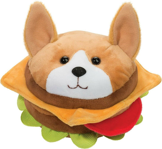 Douglas Cuddle Toys Corgi Dog Burger Macaroon #4723 Stuffed Animal Toy Brand New
