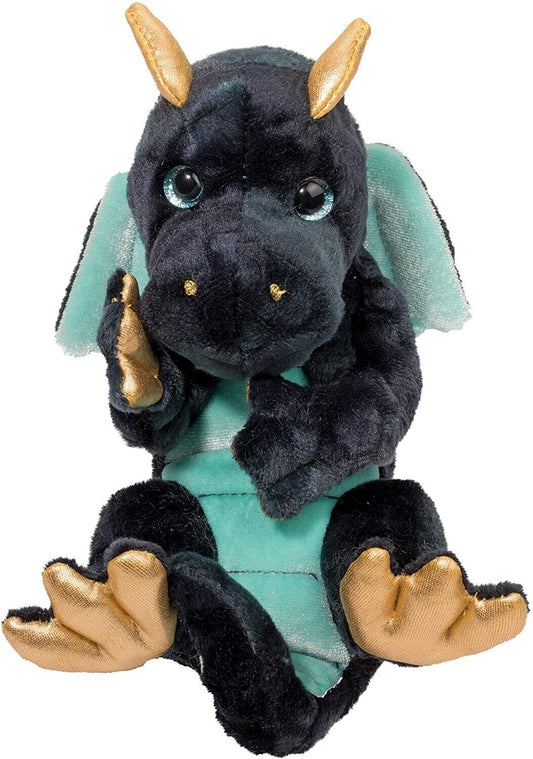 Douglas Cuddle Toys Navy Dragon Lil Handful # 4421 Stuffed Animal Toy