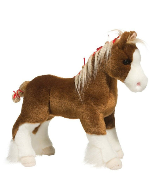Douglas Cuddle Toys Samson the Clydesdale Horse #294 Stuffed Animal Toy