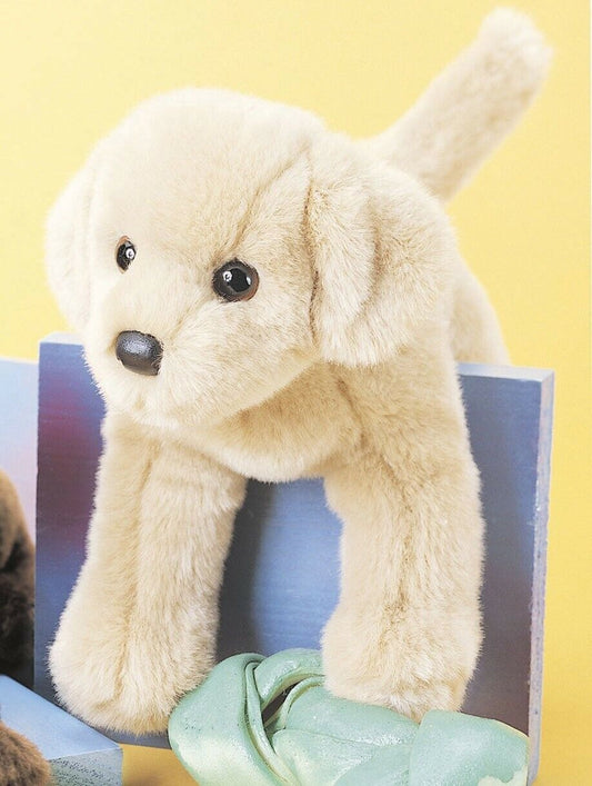 Douglas Cuddle Toys Spankie the Yellow Lab Dog #1882 Stuffed Animal Toy